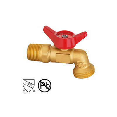 Κεραμιδιακό Σωλήνα Bibb Cock Ball Valve Άντρας και Γυναίκα Thread Ball Valve Με Κλειδώματος Αμμουδιά
