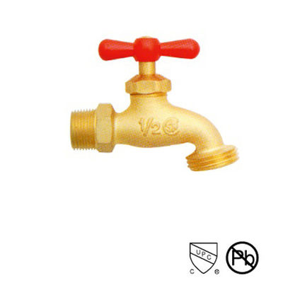 Άνδρας Ελαστική μπάλα με νήμα Bibcock Hose Bibb βαλβίδα Brass Σώμα και λαβή