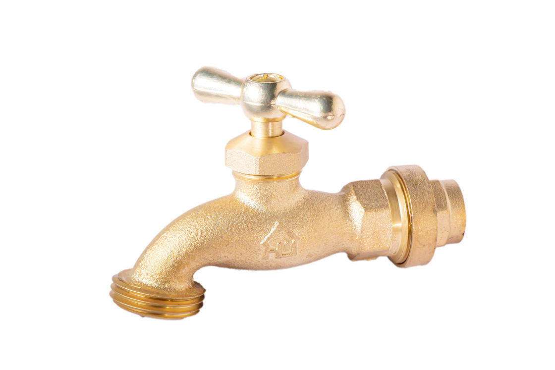 3/4 ιντσών NPT Slow Open T Handle Brass Bibcock βαλβίδα Bibb βαλβίδες βρύσης για την αμερικανική αγορά Βιομηχανική WOG