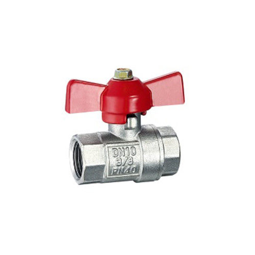 HPb59-1 Μίνι βαλβίδα βαλβίδα μπάλας παρθένα Ptfe κάθισμα βαλβίδα μπάλας χάλκινο με θερμοκρασία εργασίας -20C-180C