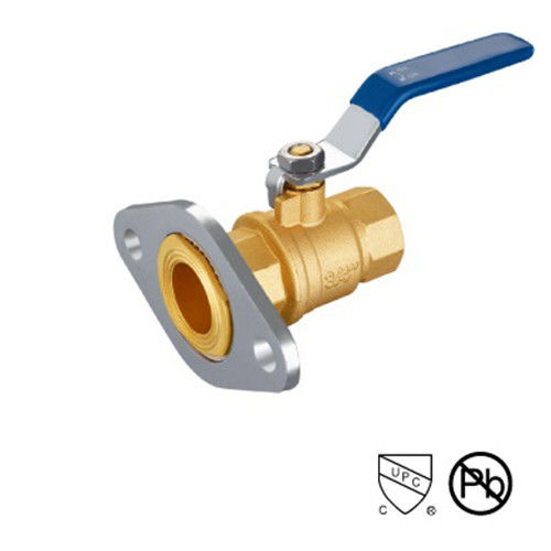 STD Port Flange Brass 1/ 2 ιντσών Solder Ball Valve Flange End Steel Chrome Plating 3/4 ′′